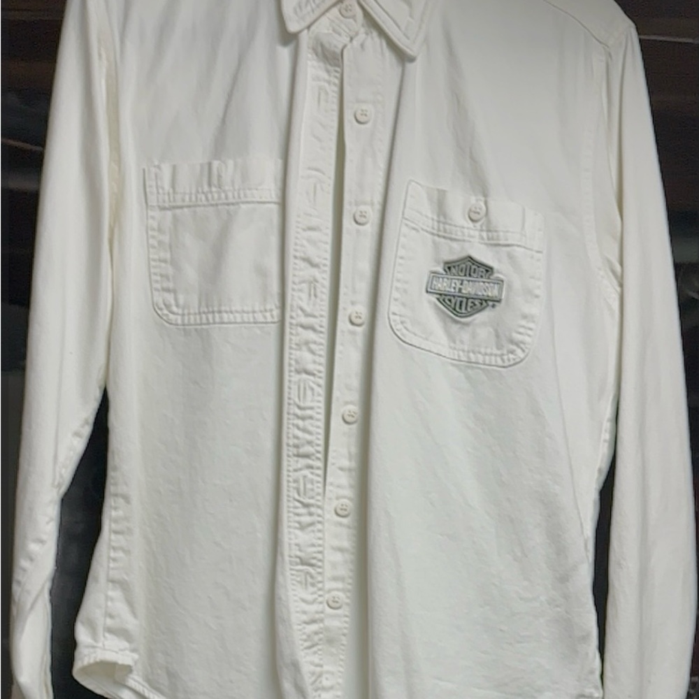 Harley Davidson long sleeve button down shirt